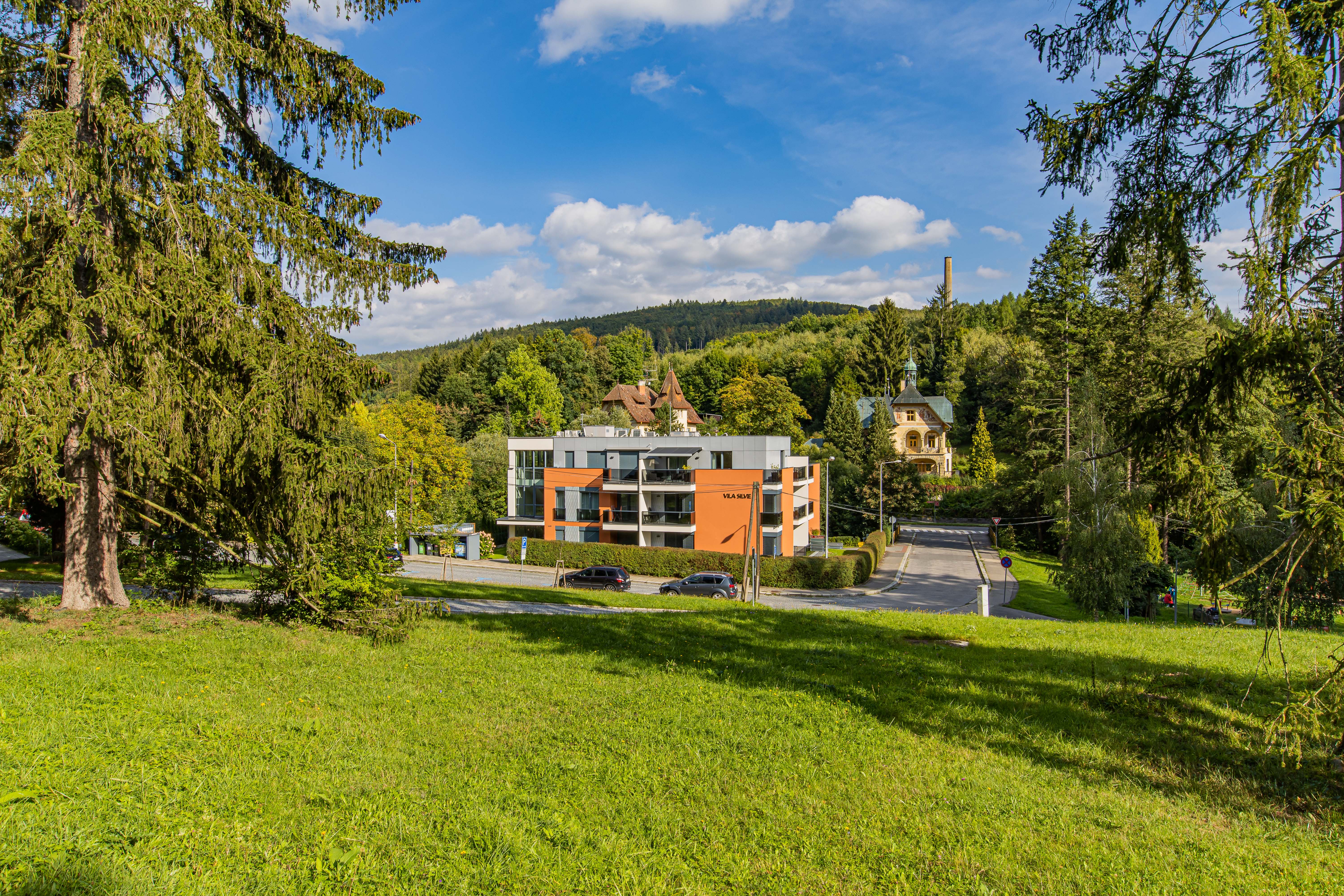 Moderní ložnice apartmánu